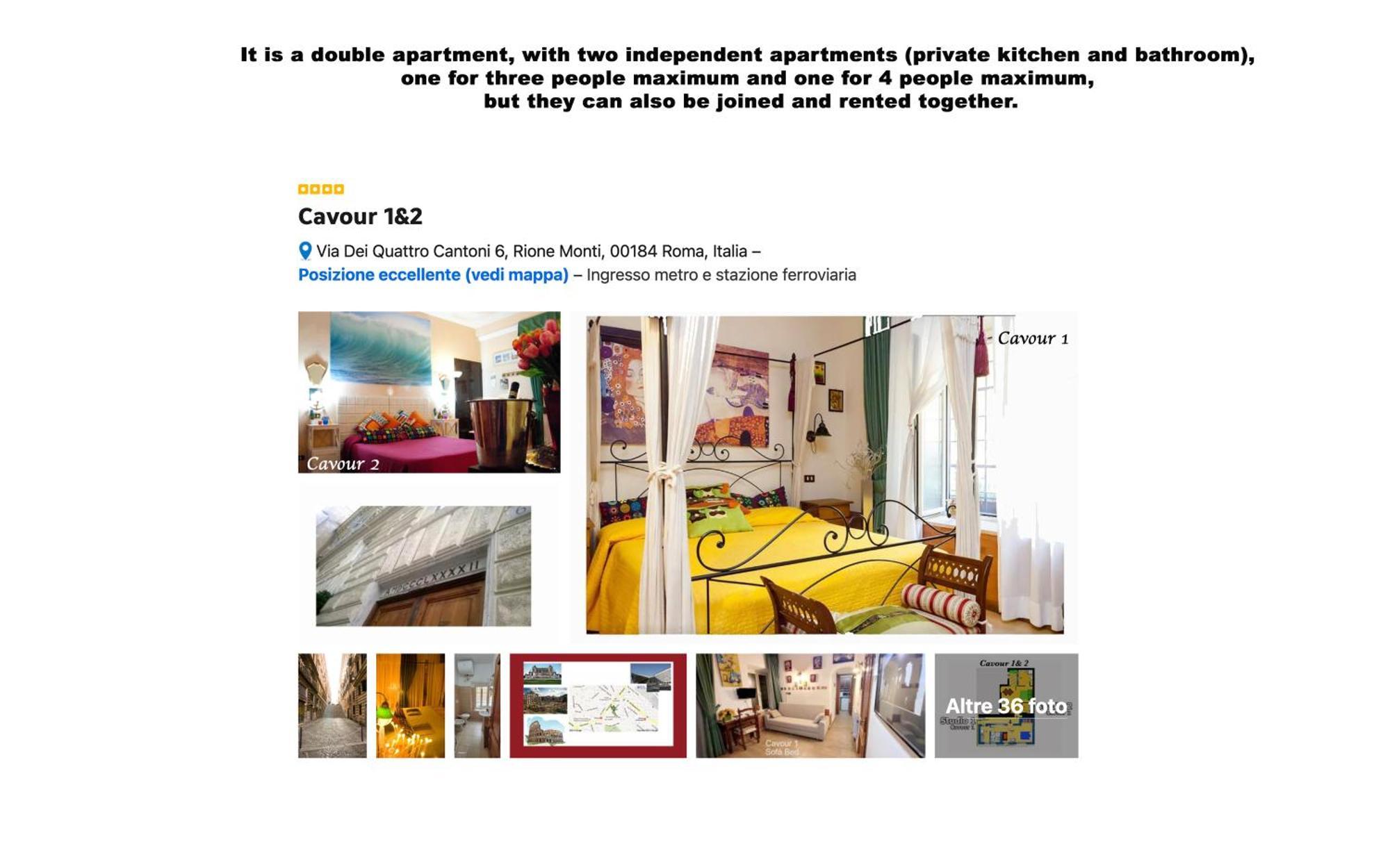 Apartament Cavour 1&2 Rzym Zewnętrze zdjęcie